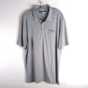 Travis Mathew Gray Polo Shirt for Effortless Style